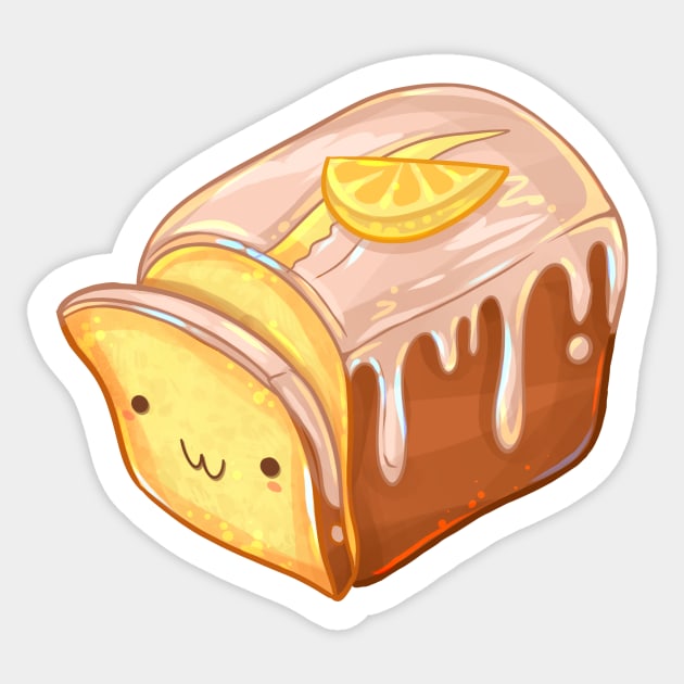 Cute Lemon Bread Sticker by Claire Lin